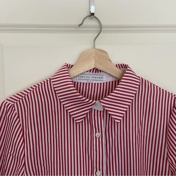 Anthropologie English Factory striped button down top - Picture 3 of 7